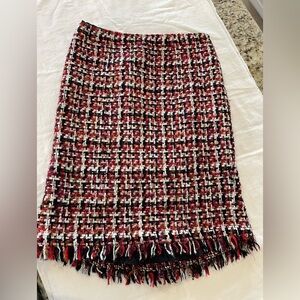 Carlisle New York woman’s woven tweed, pencil skirt.‎ Totally lined.